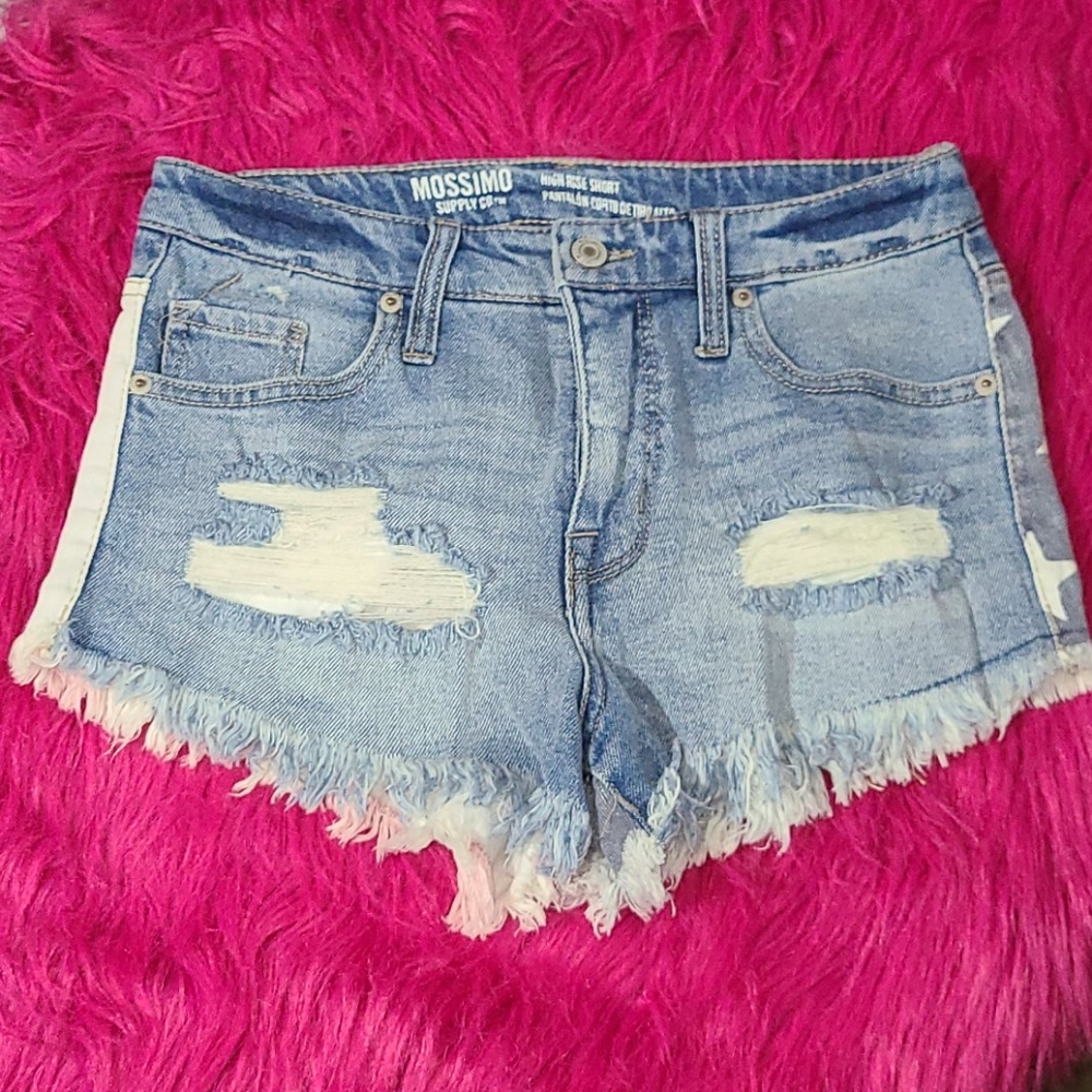 Mossimo Flag Jean Shorts